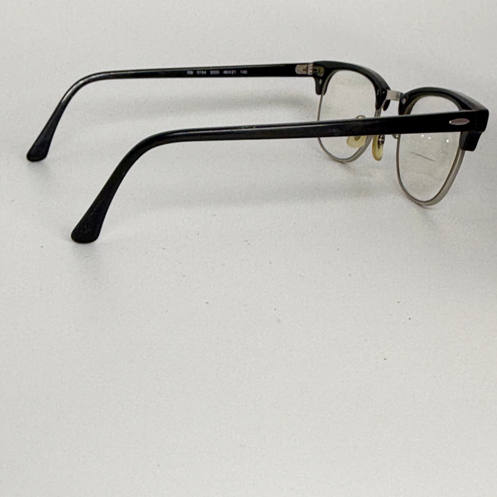 Ray-Ban Clubmaster Eyeglasses Black Silver RB 5154 2000 49-21 140 Frames 22375 - Picture 4 of 7